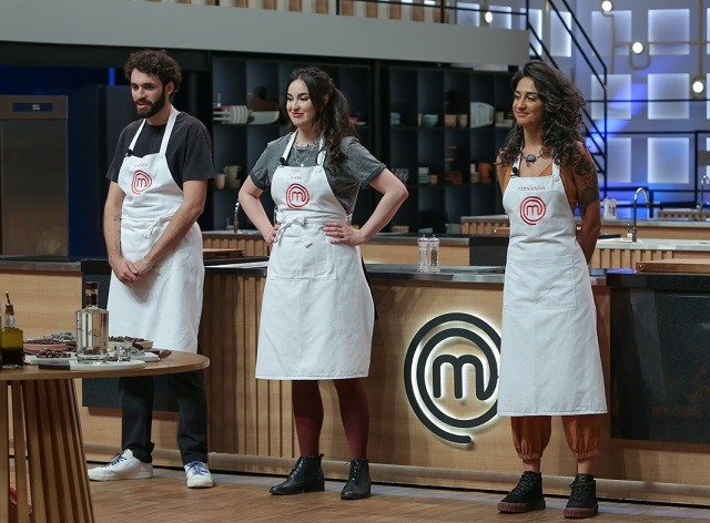 O top 3 da nona temporada do MasterChef Brasil Melissa Haidar/Band