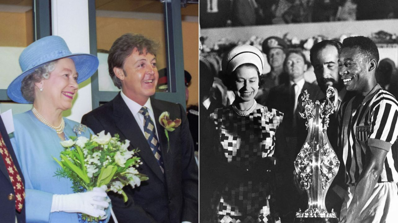 Paul McCartney e Pelé receberam honraria da rainha Elizabeth II Reprodução/Instagram