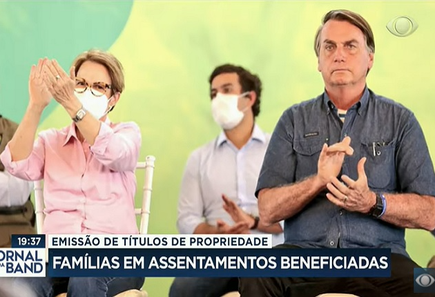  Famílias em assentamentos beneficiadas Reprodução TV