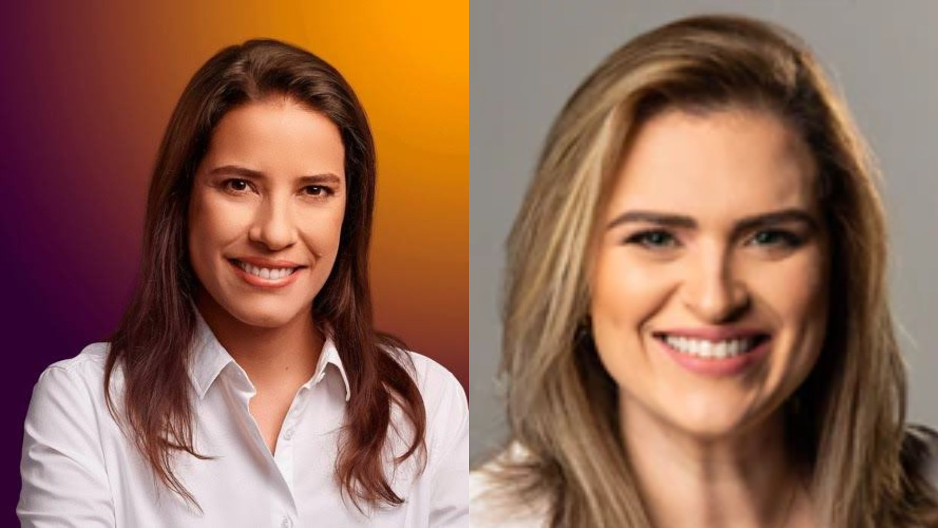 No primeiro turno, Marília ganhou com 23,97% dos votos. Já Raquel Lyra obteve 20,58%. Foto: Montagem/Divulgação