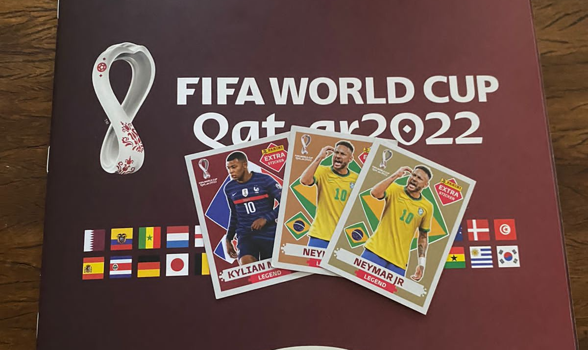 Brazil version 2022 Panini Extra Sticker World Cup Qatar - Neymar Jr. -  Bronze 