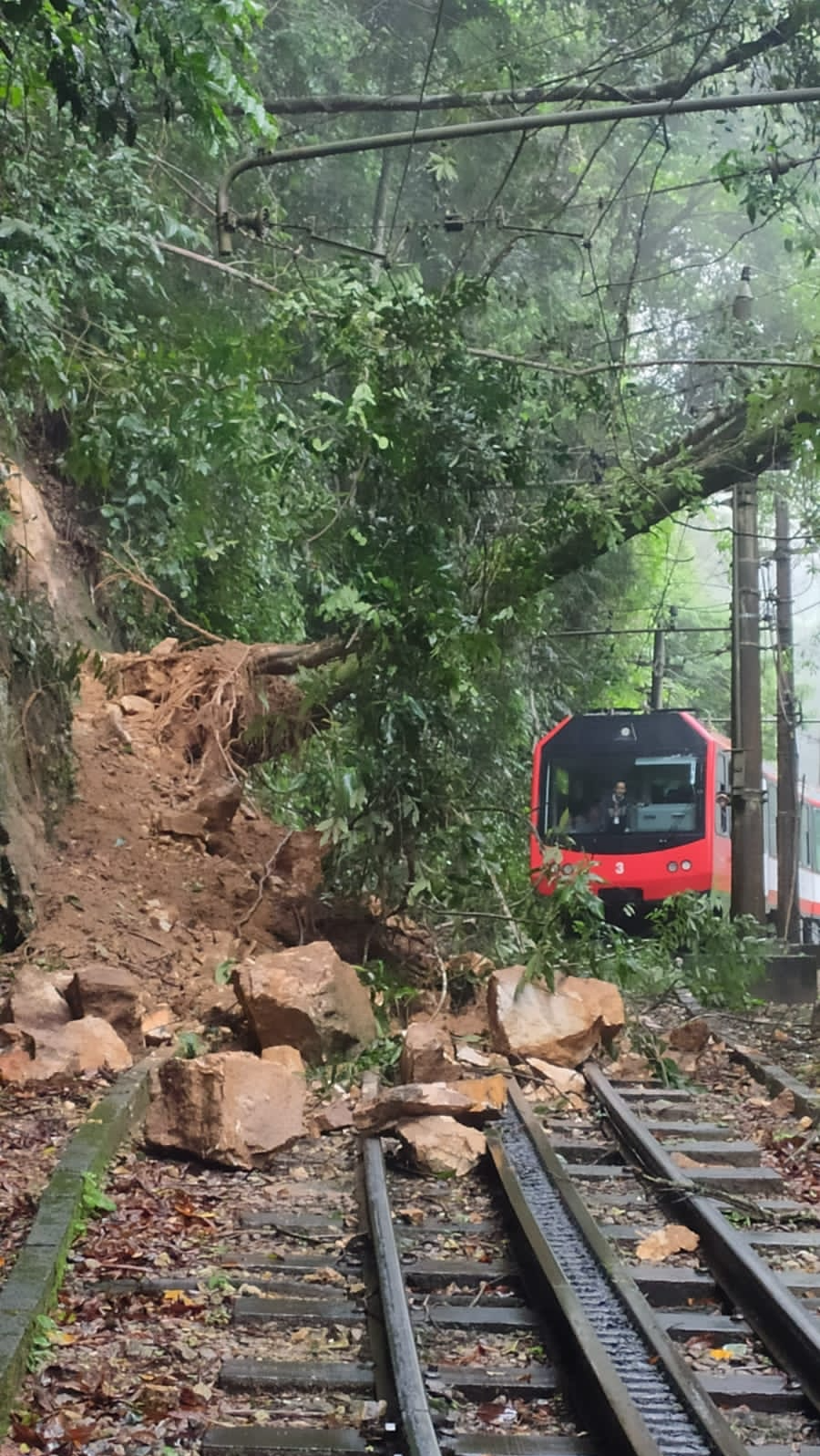 Viagens do Trem do Corcovado estão suspensas após deslizamento de terra Ouvinte BandNews FM