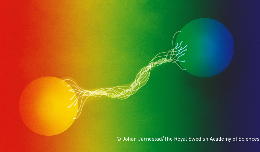 Duas partículas se comportam como uma única unidade, mesmo quando separadas Royal Swedish Academy