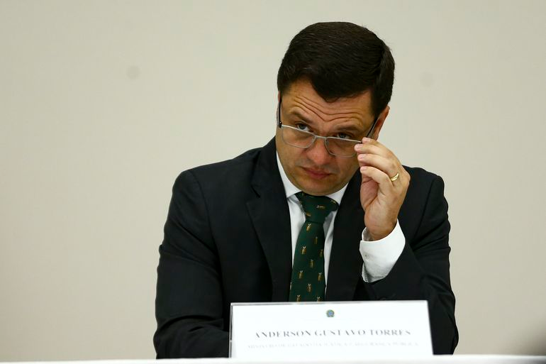 Anderson Torres, durante entrevista coletiva sobre a Operação Eleições 2022 no 2º turno Marcelo Camargo/Agência Brasil