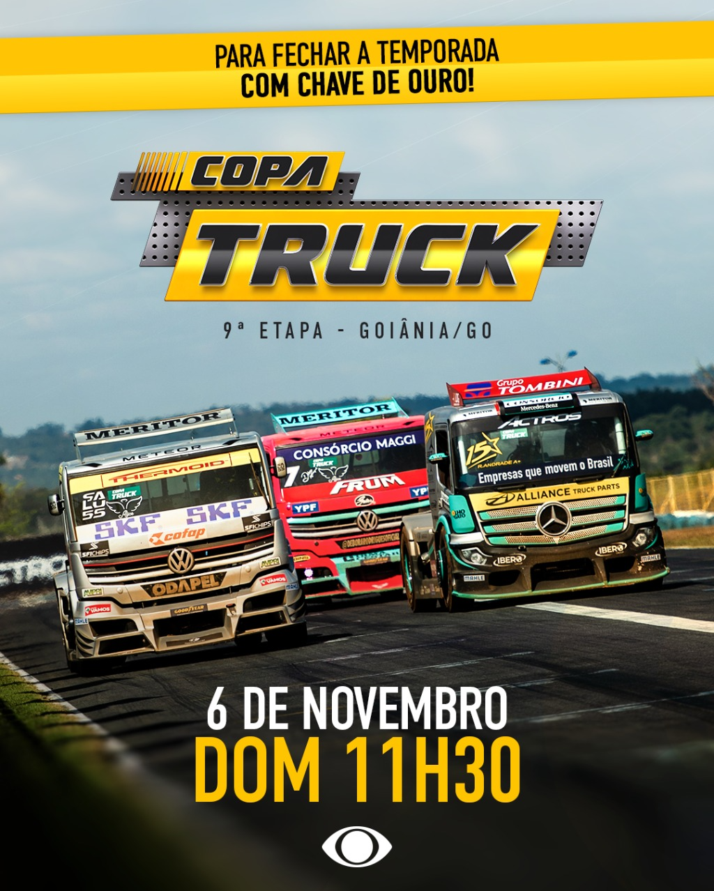 Copa Truck Londrina: como assistir a última etapa da corrida na Band Vale Divulgação 