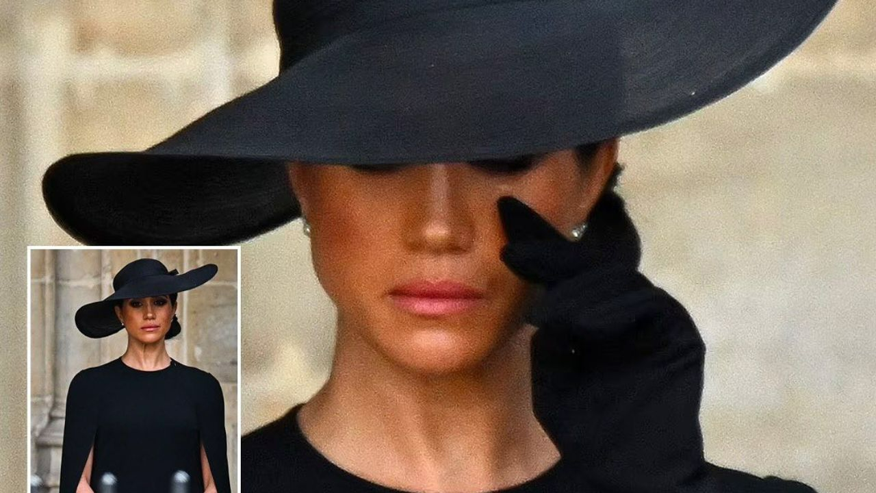 Meghan Markle foi vista chorando no funeral da rainha Elizabeth Reprodução/ Instagram/Daily Mail 