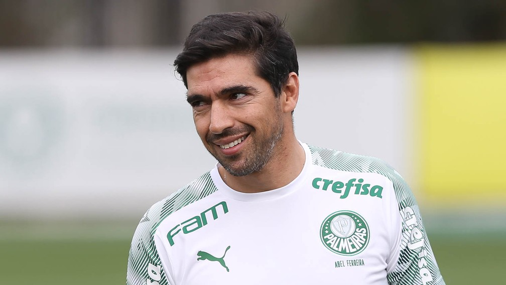 Mais tarde, Abel Ferreira estará no Mohammed Bin Zayed Stadium Foto: Cesar Greco / Ag. Palmeiras