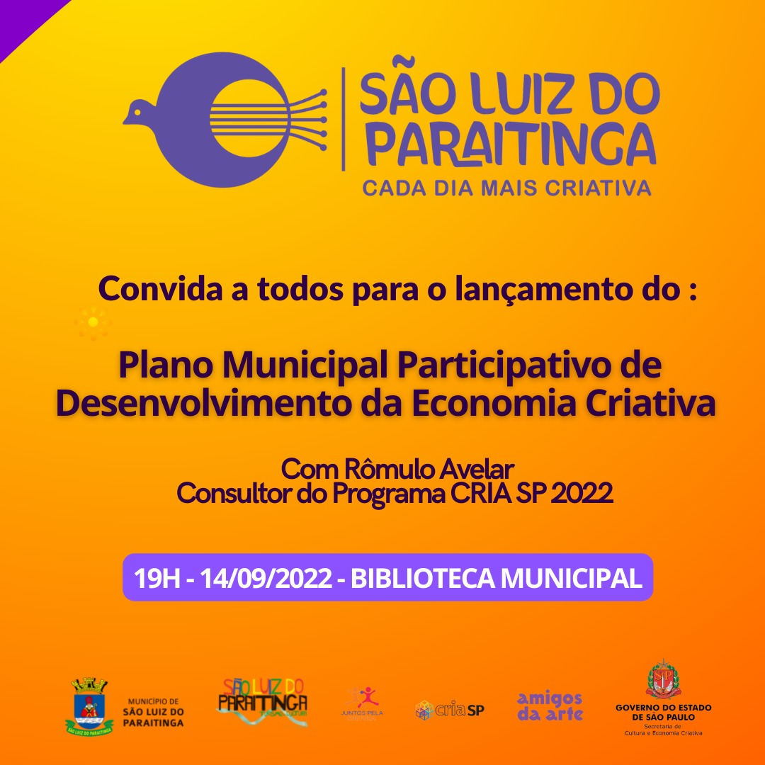 Programa visa estimular municípios para elaboração de plano de economia criativa Reprodução/ Prefeitura de São Luiz do Paraitinga