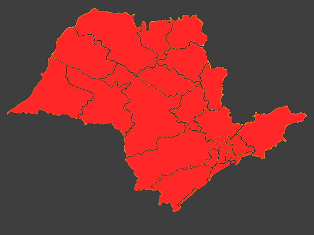 Estado de São Paulo entra na fase vermelha durante todo fim de semana  Reprodução