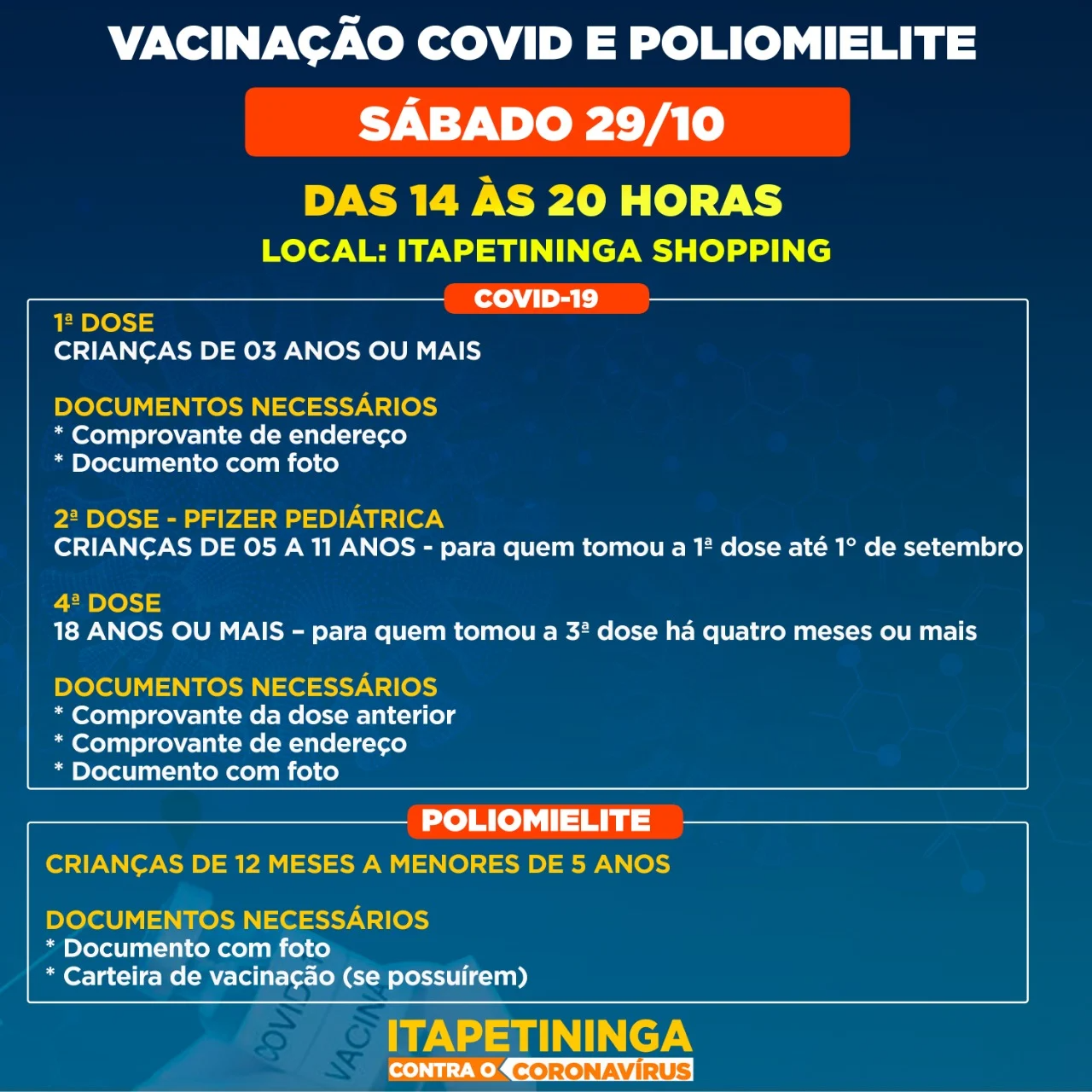 Crianças de 5 a 11 anos também poderão tomar a segunda dose da Pfizer pediátrica Prefeitura de Itapetininga