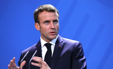 Emmanuel Macron é o primeiro presidente a ser reeleito na França desde Jacques Chirac Omer Messinger / EFE / Direitos Reservados