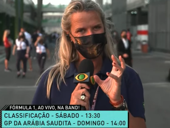 F1 na Band: Mariana Becker acha “pouco provável” Verstappen campeão na Arábia