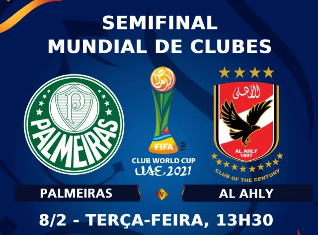 Que horas é o jogo do Palmeiras hoje no Mundial de Clubes ao vivo