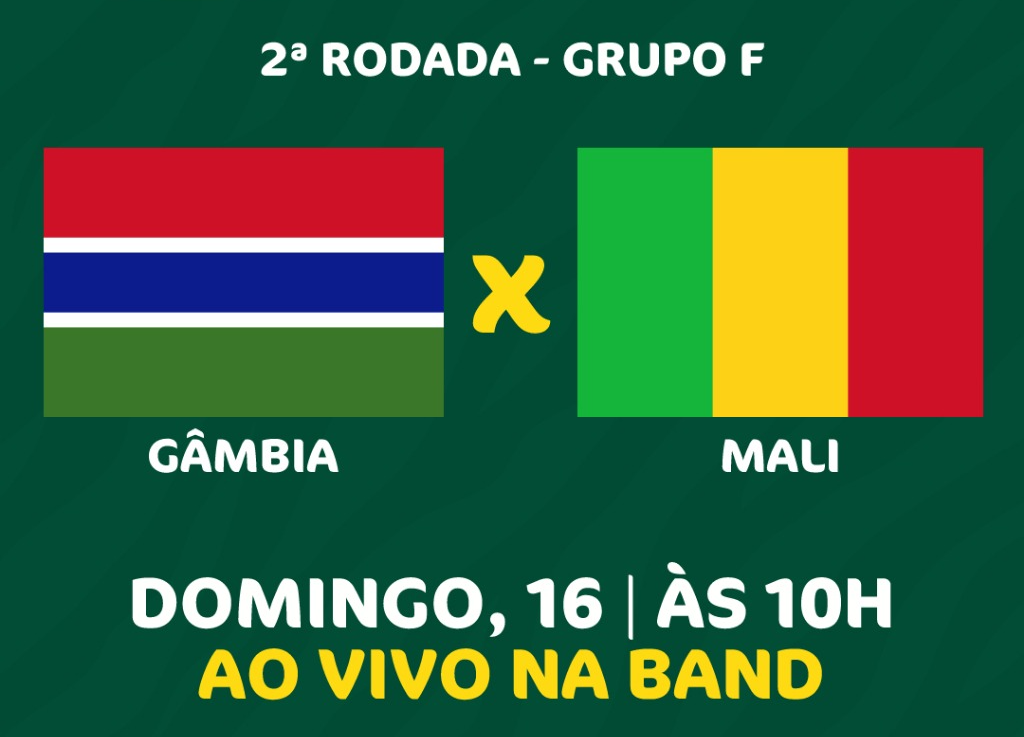 Gâmbia e Mali se enfrentam pela 2ª rodada da Copa Africana das Nações