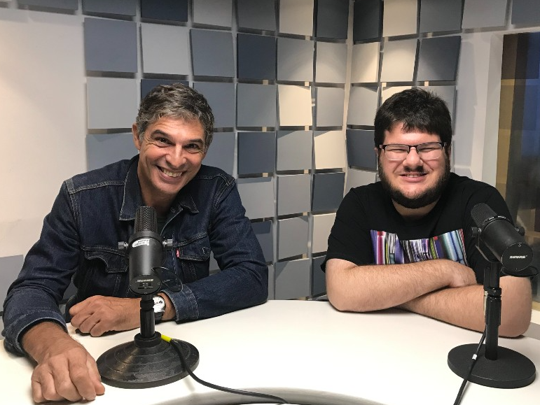 Olivier Anquier e Danilo Gobatto na Rádio Bandeirantes  Rádio Bandeirantes 