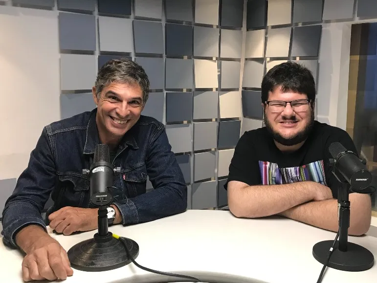 Olivier Anquier e Danilo Gobatto na Rádio Bandeirantes 