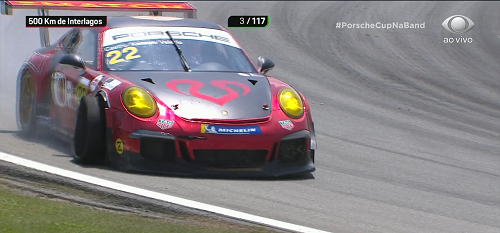 Caio Castro se envolve em acidente na Porsche Cup; veja