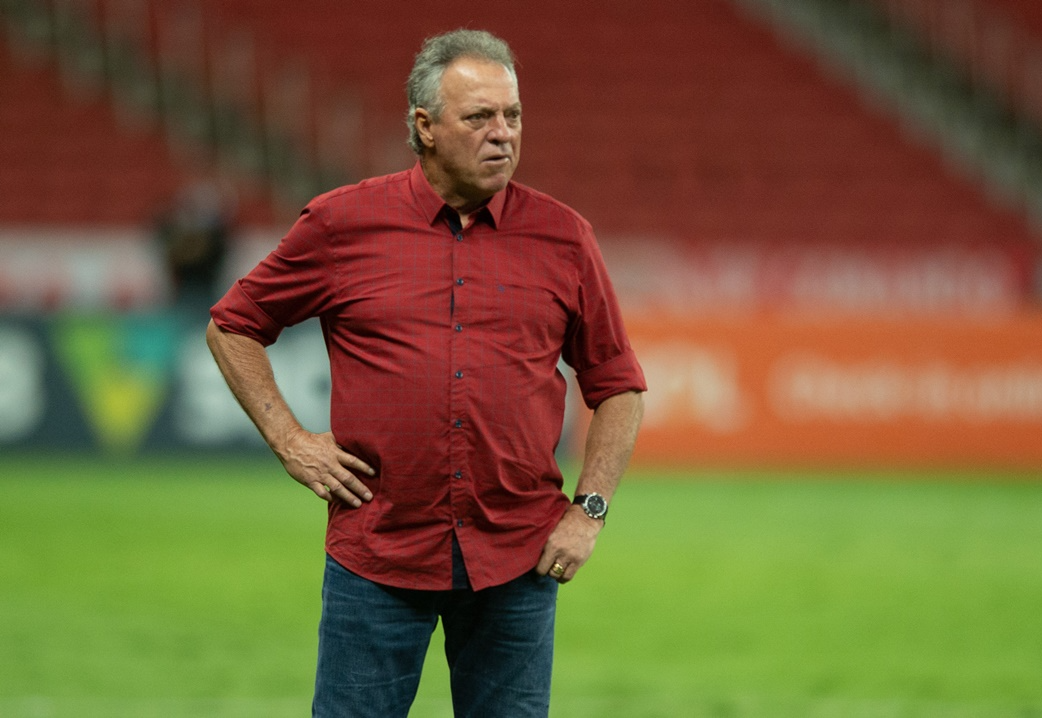 Abel Braga no jogo contra o Corinthians, o último do técnico no comando do Inter Max Peixoto/DiaEsportivo/Folhapress