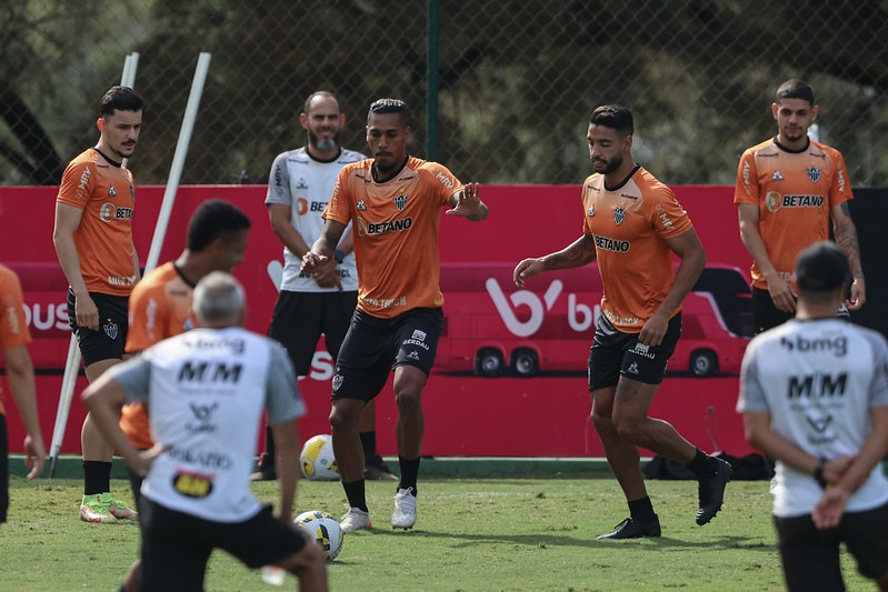 Treino da equipe atleticana durante a semana Pedro Souza / Atlético 