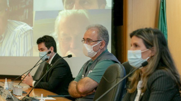 Ministro da Saúde apresentou protocolo para a realização da Copa América no Brasil. Foto: Myke Senna/Ministério da Saúde