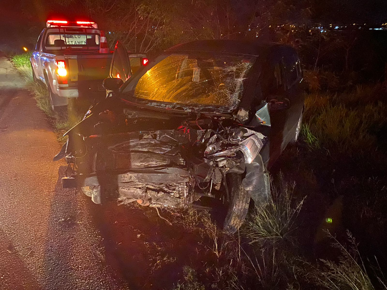 Acidente foi na noite de domingo Salto de Pirapora Notícias