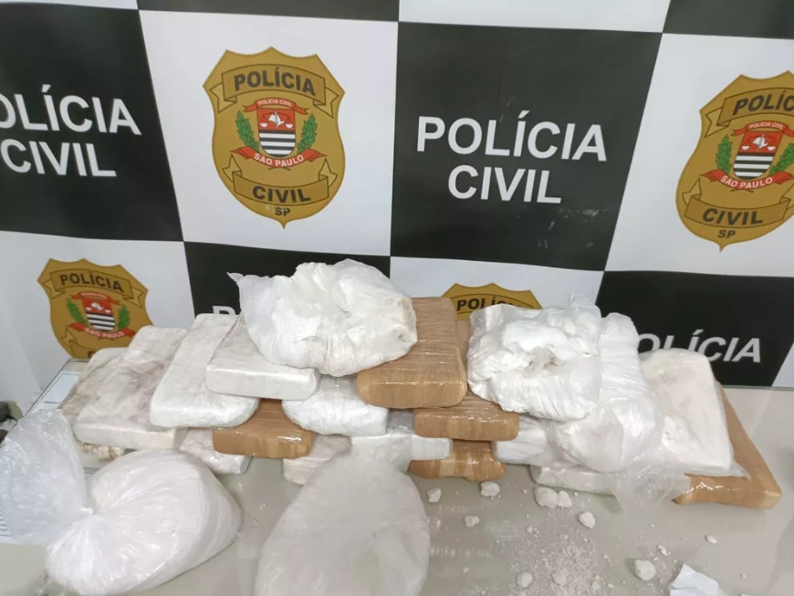 Homem é preso por tráfico de drogas com 22 quilos de cocaína em Campinas (SP)