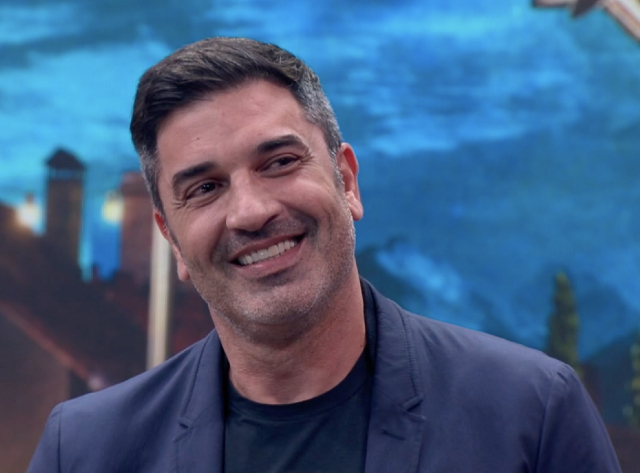 Edu Guedes participou da noite de pizza no Faustão Reprodução Band