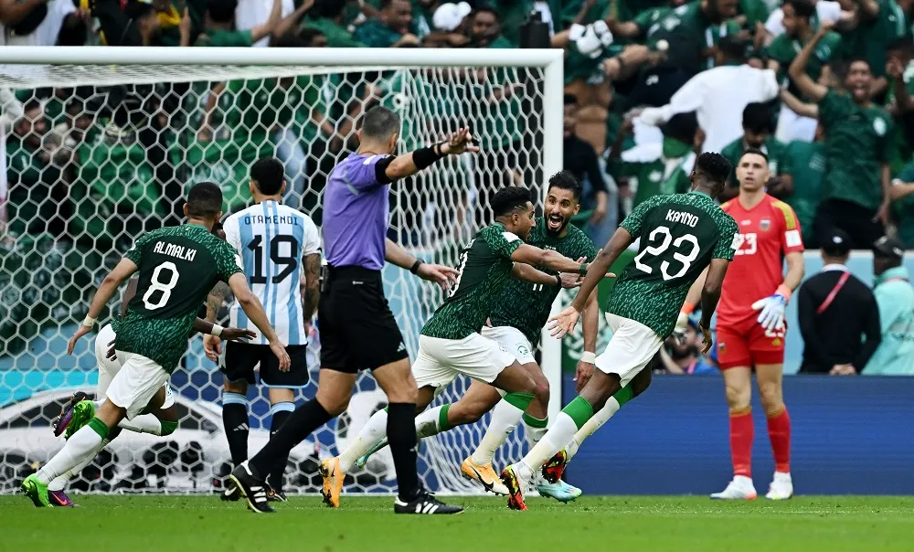 Vitória contra Argentina é a quarta da Arábia em seis copas