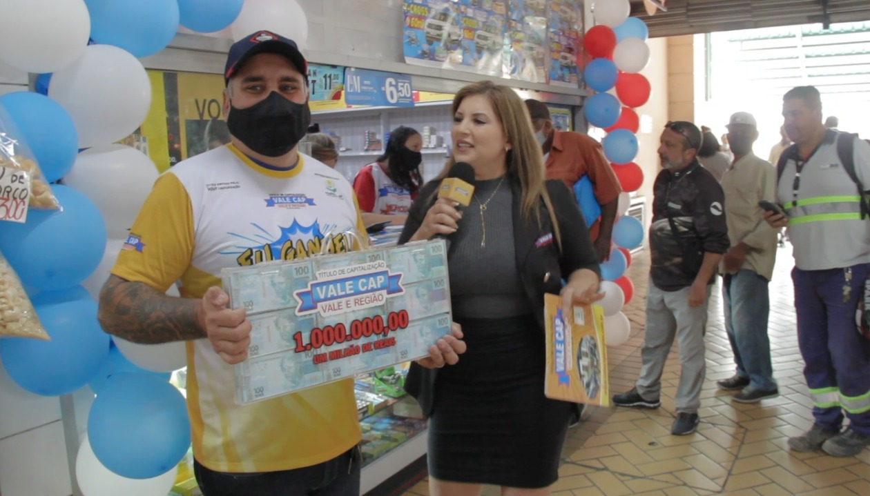 VALE CAP: Morador de Jacareí ganha R$ 1 milhão em sorteio especial