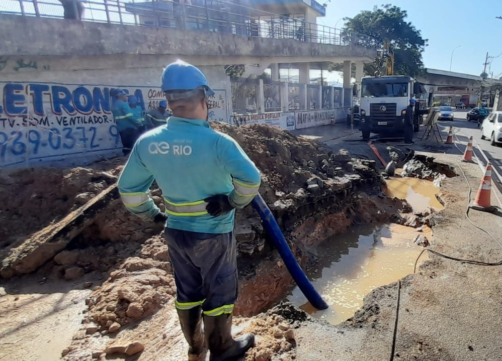 Mais de um milhão de pessoas nos 43 bairros da Zona Norte foram afetados Divulgação/Águas do Rio