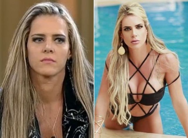 Denise Rocha na época em que ficou conhecida como Furacão da CPI e atualmente Reprodução/Instagram