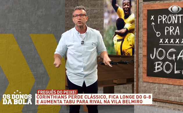 Apresentador do Donos culpa diretoria por fase do Timão Reprodução 