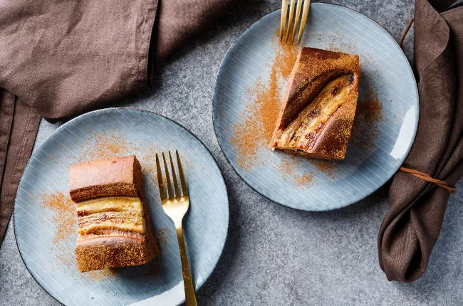 Bolo de banana e maçã sem farinha de trigo