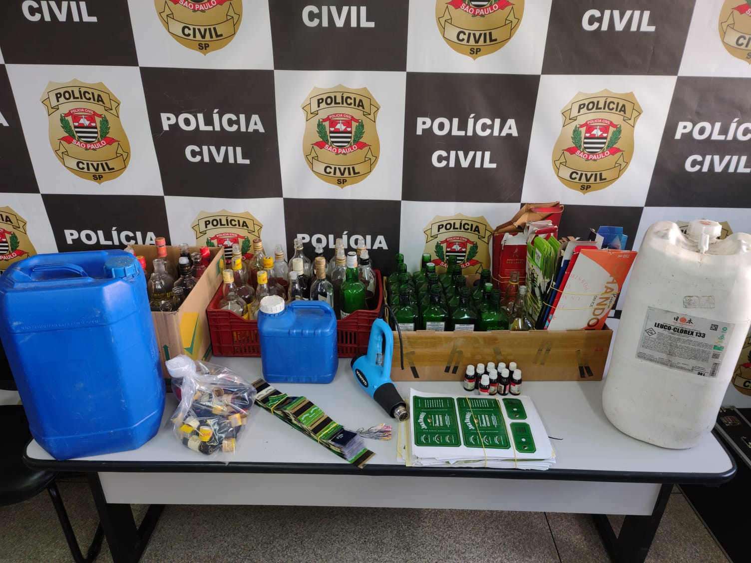 Material foi todo apreendido Polícia Civil