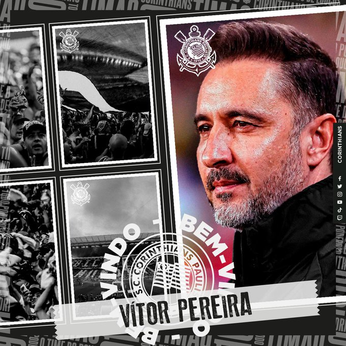 Corinthians anuncia português Vitor Pereira como novo técnico Foto: Corinthians/Divulgação