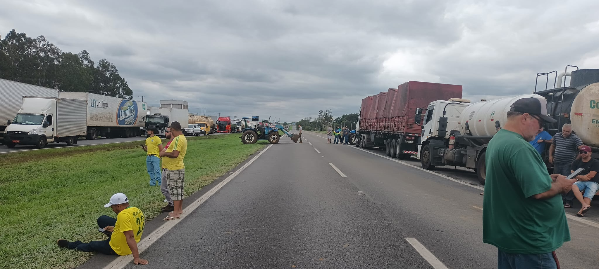 Limeira foi o primeiro ponto de bloqueio. Reprodução