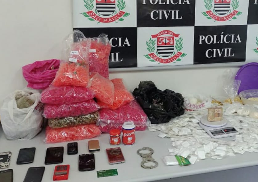 Polícia prende cinco em operação contra o tráfico de drogas em Campos do Jordão Divulgação/Polícia Civil