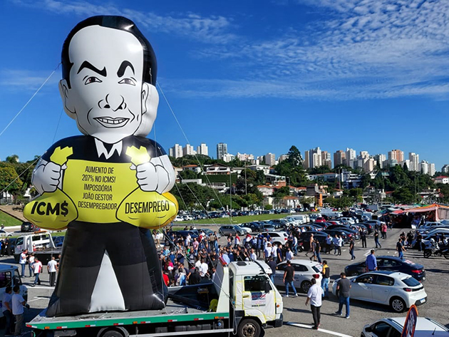 Setor de automóveis protesta contra aumento de 207% do ICMS em SP Lucas Herrero/Rádio Bandeirantes