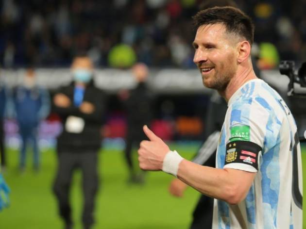 Lionel Messi com a camisa da seleção Argentina Reprodução/Instagram