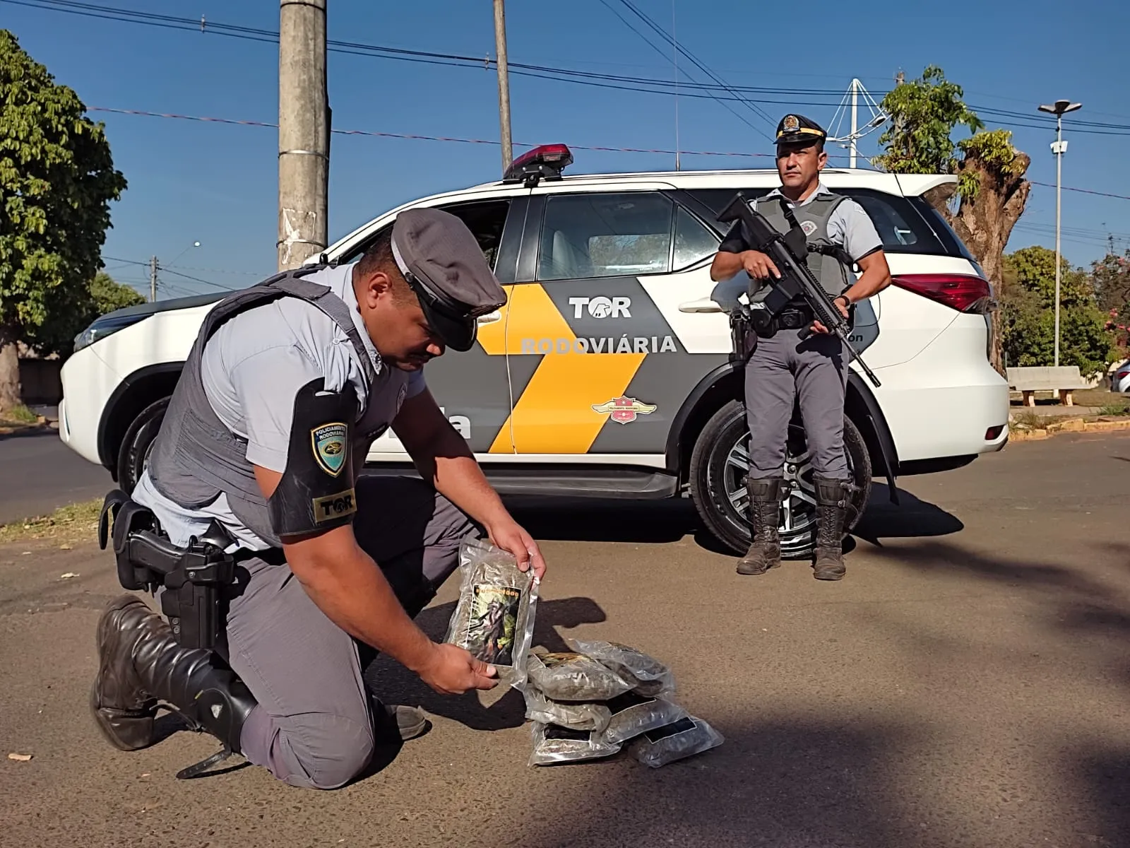 A droga seria levada para Uberlândia-MG